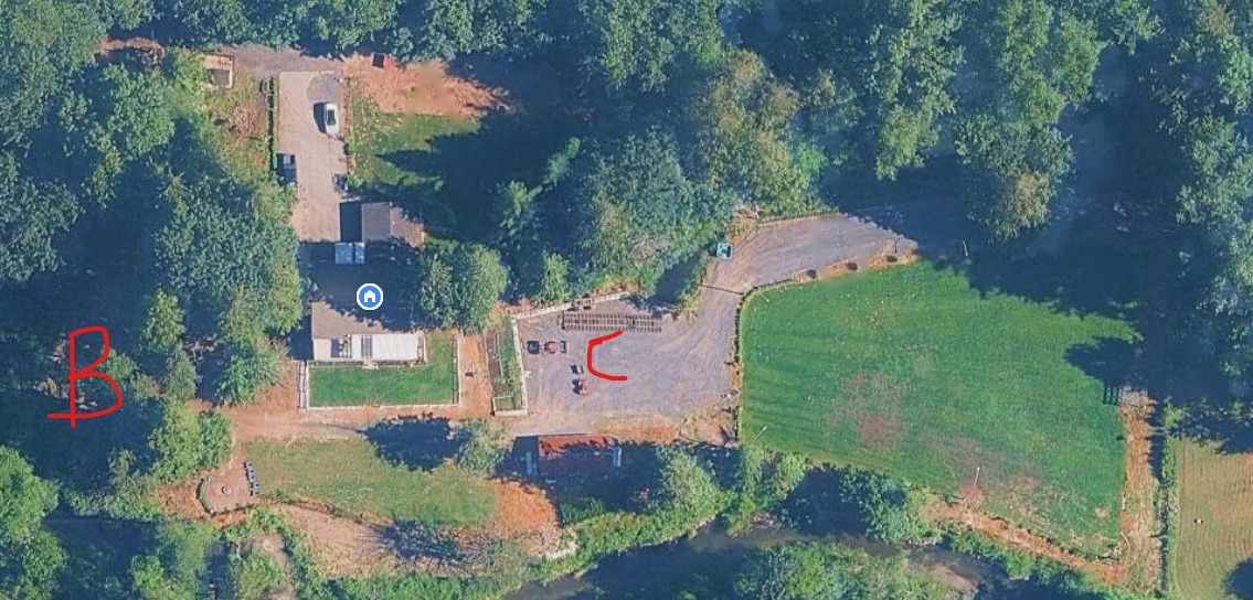 Aerial photo of the property